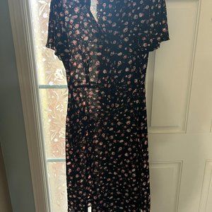 Black and Floral Dress